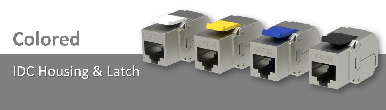 Layanan Jack Keystone Berpelindung Warna-warni